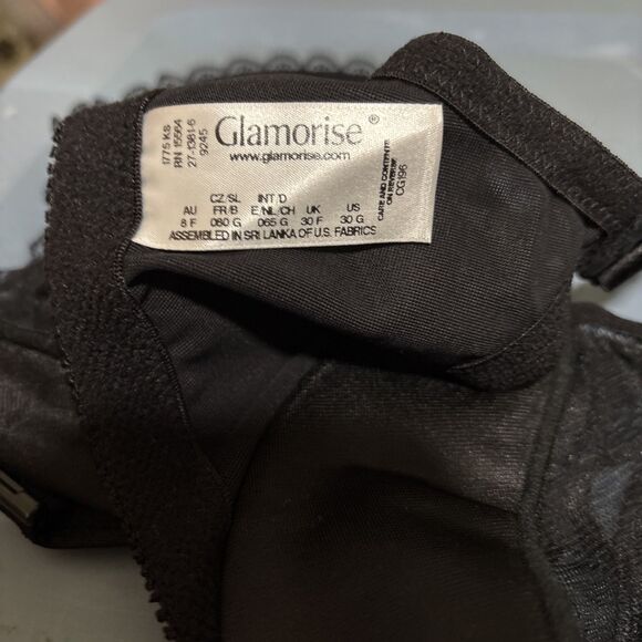 GLAMORISE 9245 Lacy Front-close WonderWire bra 30G - Picture 5 of 5